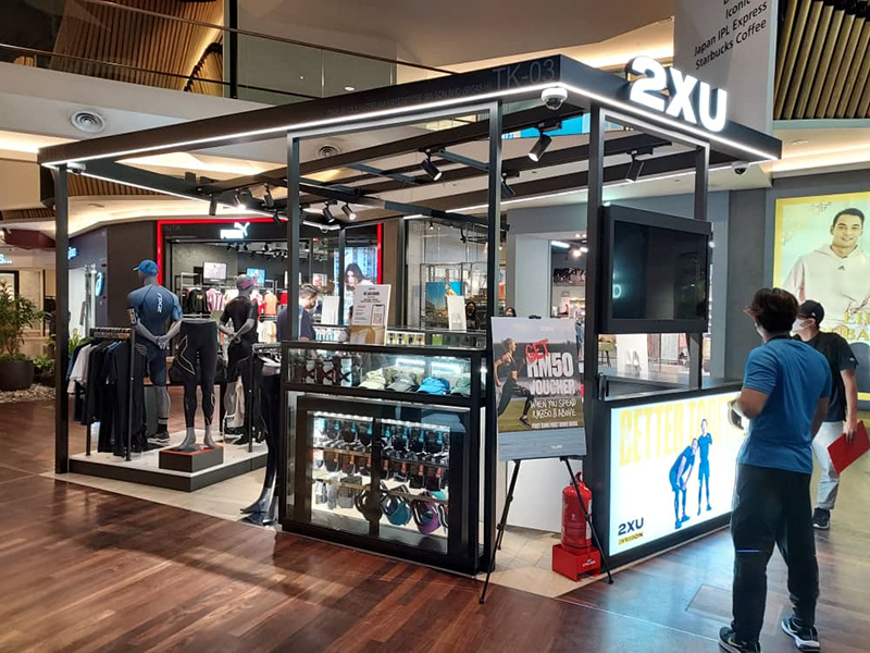 Sports brand booth lighting engineering
