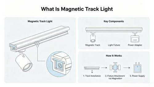 What is magnetic track light