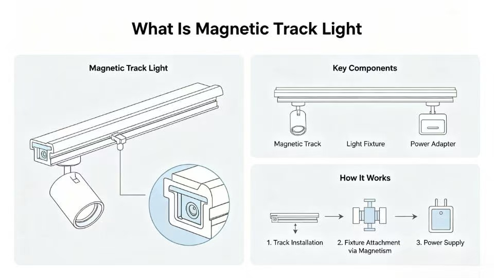 What is magnetic track light