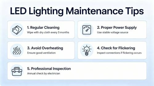 LED Lighting Maintenance Tips
