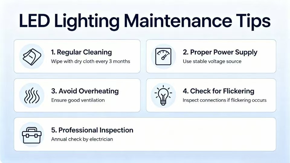 LED Lighting Maintenance Tips